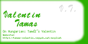 valentin tamas business card